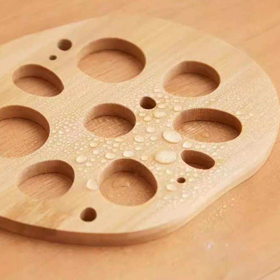 Almohadilla de aislamiento térmico para mesa Juego de rodajas de raíz de loto creativo Almohadilla para olla resistente a las escaldaduras y a altas temperaturas Almohadilla de aislamiento térmico para cazuela Almohadilla para plato Almohadilla para tazón Taza