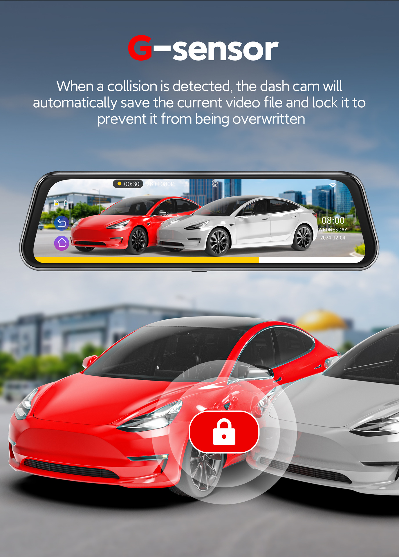 Cross-Border Driving Recorder 10inch Front Adas and Rear Bsd Blind Spot Warning Wifi Inter-Connected Driving Recorder