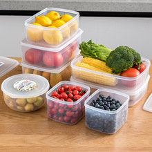 日本进口厨房冰箱保鲜盒带盖冷藏密封盒面条盒饺子收纳盒