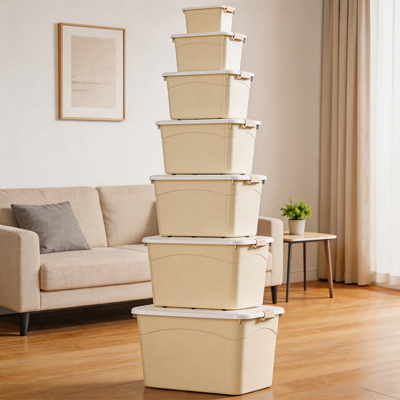 Caja de almacenamiento de edredón grande Caja de almacenamiento de plástico Caja de almacenamiento de juguetes especial Caja de almacenamiento Caja de almacenamiento de acabado de ropa al por mayor image 10