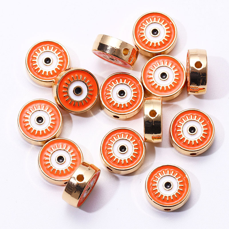 30g Weight Beads Jewelry Making Type 12mm Jewelry Making Size DIY Jewelry Accessories Classification 20 PCS/Package Quantity Alloy Material Devil's Eye Pattern Plating Design Retro, Classic Style Style 20 PCS/Package 12mm Alloy Devil's Eye DIY Jewelry Accessories Beads 6