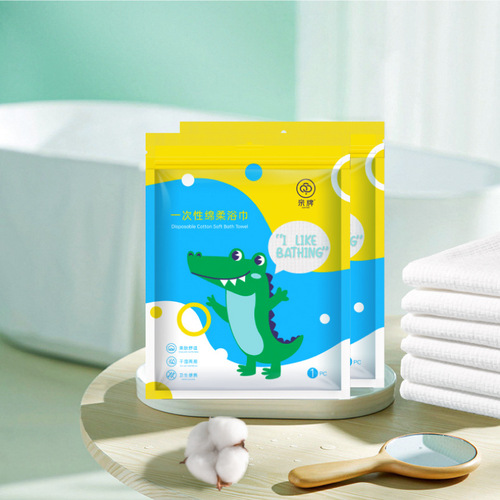 Travel disposable towels and bath towels compressed individually packaged pure cotton thickened pearl pattern travel hotel bath towels wholesale