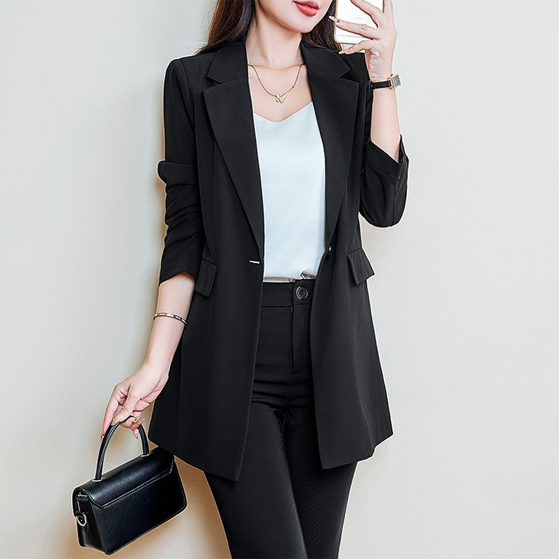 539 suit jacket summer thin women's long sleeve jacket plus size women's 200kg chubby girl slim casual suit 539 suit jacket summer thin women's long sleeve jacket plus size women's 200kg chubby girl slim casual suit
