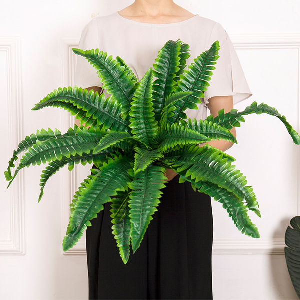 Fake leaves Large -scale wedding flowers and plants Persian grass green plant fake trees green decorative wall fern simulation plant