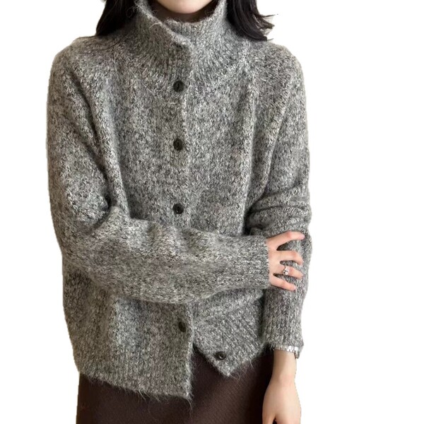 Retro colored knitted spring fashionable sweater