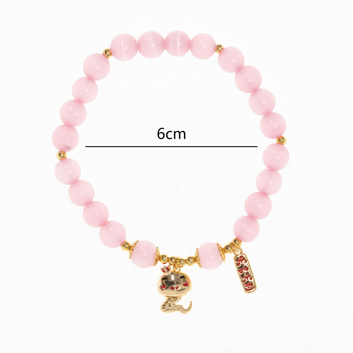 Brazalete natural de piedra de ojo de gato, este año de la vida, lindos colgantes de serpiente, brazalete de joyas de alta calidad, gran fortuna de Italia, Nafu