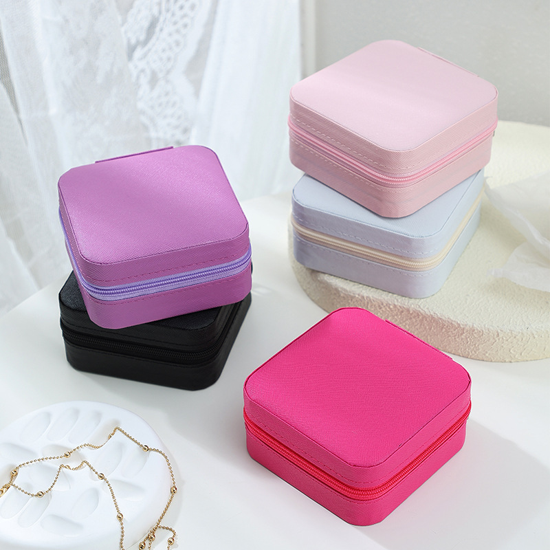 Portable Jewelry Storage Box Valentine's Day Gift Packaging Box Earring Ring Necklace Jewelry Box Decorative Mini Box