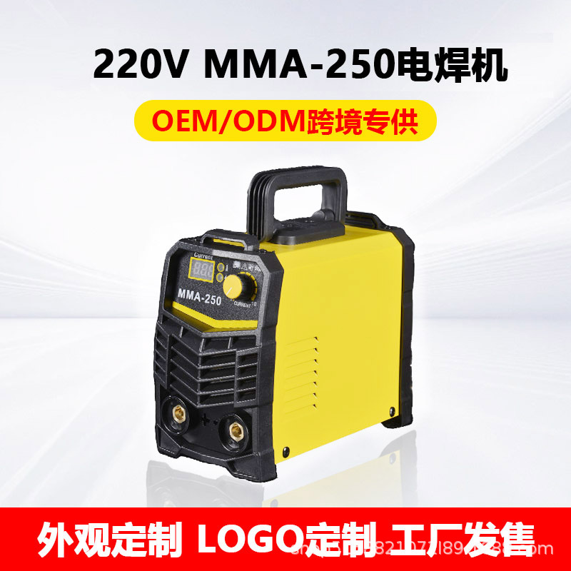 Estándar europeo hogar estándar americano 110V220V pequeño mini inversor portátil MMA250 industrial Comercio exterior máquina de soldadura por arco