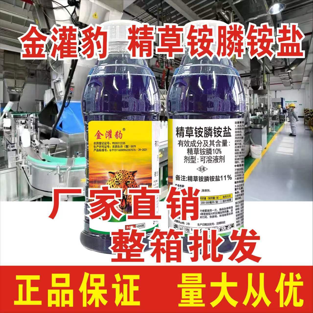 兆如丰速草风精草铵膦高含量抗性牛筋草小飞蓬果园田埂果园适用