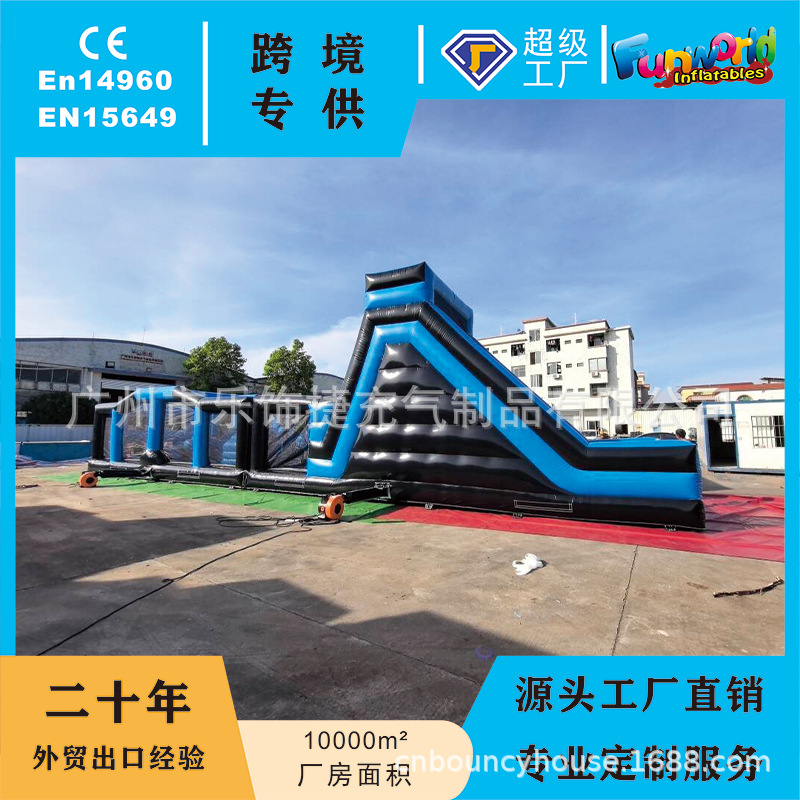Export Inflatable Large Outdoor Land Obstacle Course Oversized Castle Trampoline Slide Source Inflatable Manufacturer