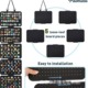 Black jewelry earring storage (detachable); 30*106.5