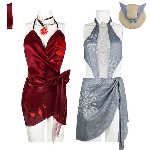 New Yeojun Cosplay Costume of Gu Qinghan, Midsummer Frost of Female Ning Hong, Afternoon of Beautiful Summer, Swimwear Cosplay Suit