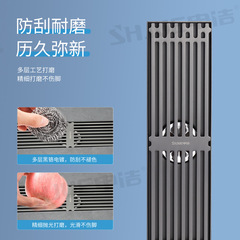 Gun ash stainless steel anti-odor anti-backflow floor drain for home kitchen balcony bathroom universal high-flow sewer floor drain