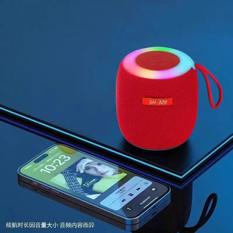 新款蓝牙音响无线插卡户外续航便携迷你音量高音质低音炮布艺音箱|undefined