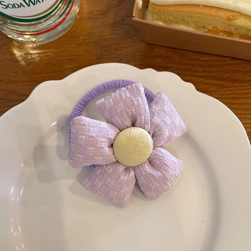 13개 보라색 꽃 머리끈