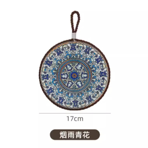 复古隔热垫耐高温砂锅防烫垫珐琅锅垫子陶瓷新中式餐桌防滑餐盘垫|undefined