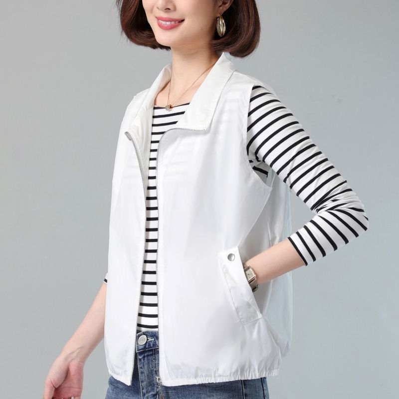 Middle-Aged Mother's Clothing Spring and Summer Short Vest Women's Casual Style Waistcoat Outer Vest Vest