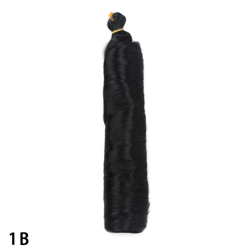 African Hookless Curling Hair Braid Extension 28inch French Curl Long Hair