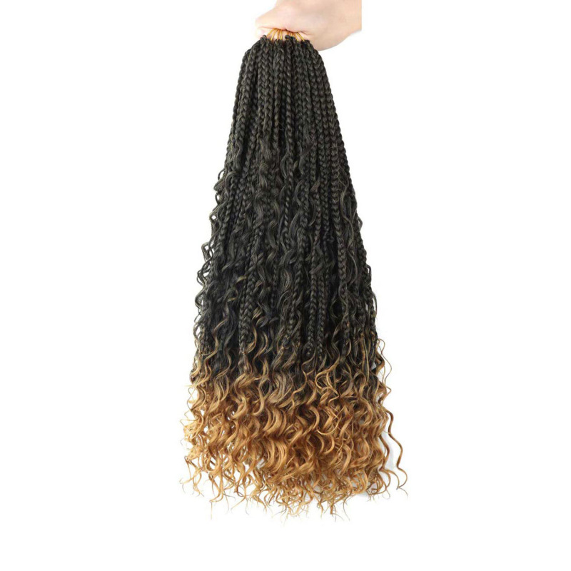 化学繊維の髪の三つ編みの飛子box braids crochet hairアフリカの汚いお下げのかぎ針の髪のそばめ|undefined