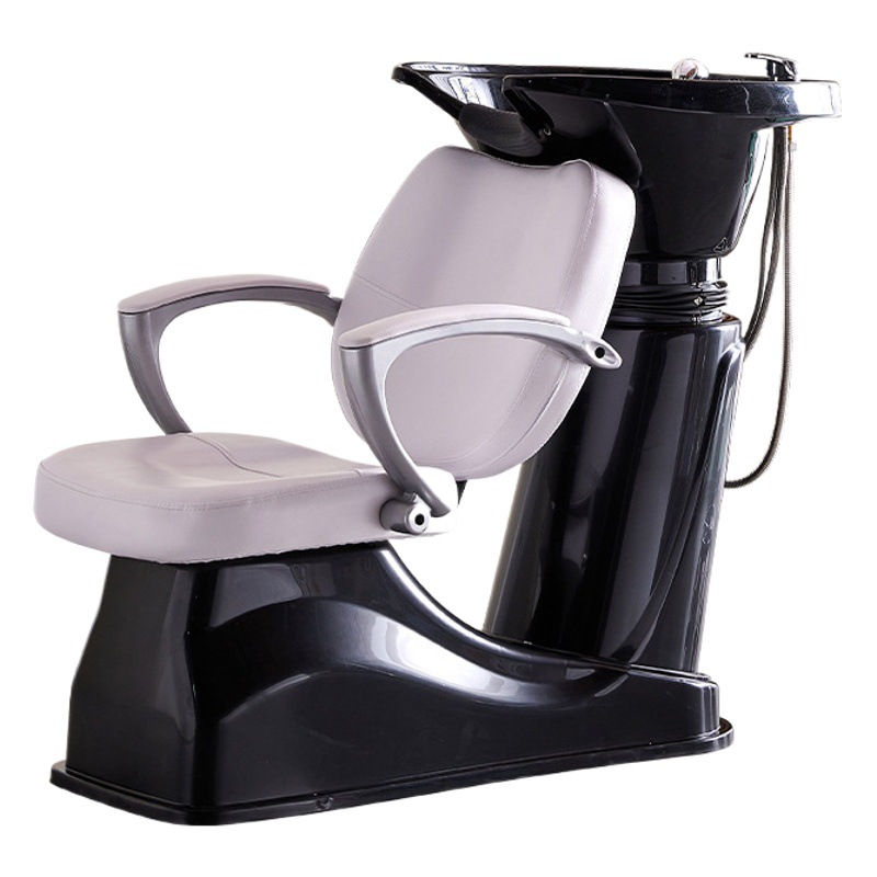 Salón de Pelo Semi-acostado cama de champú tienda de peluquería especial Cama de lavado cama de masaje barbería lavabo de cerámica cama de champú