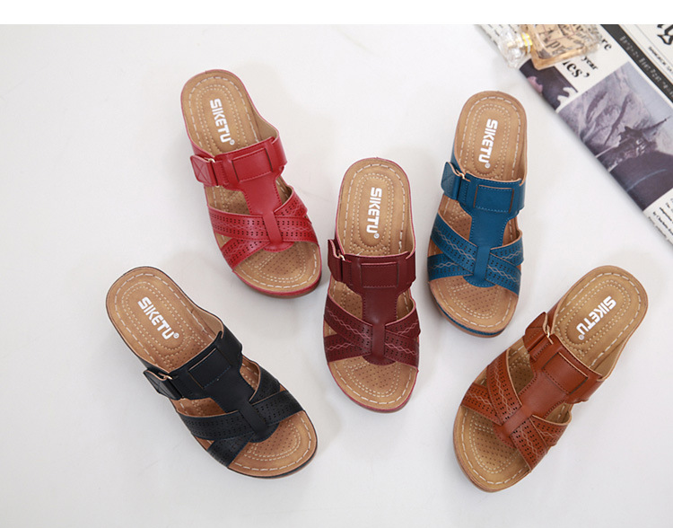Women's Casual Solid Color Open Toe Wedge Sandals display picture 1