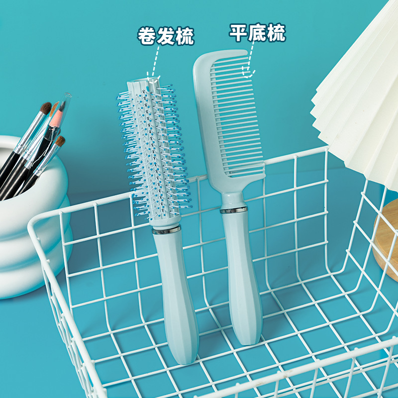 Peine esponjoso, peine de colchón de aire, peine de cabello rizado, peine de tubo de cabello largo especial para mujer, peine de masaje doméstico para mujer, peine de costillas