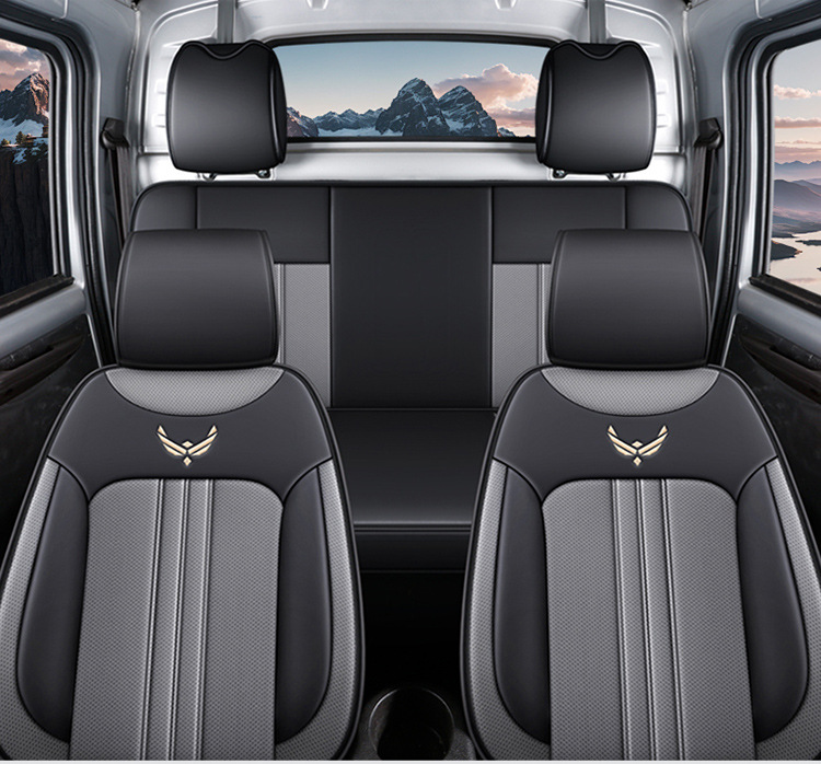Wuling Rongguang New Truck Small Truck Special Seat Cover Double Row Single Row Fully Enclosed Small Truck Four-Season Leather Car Seat Cushion