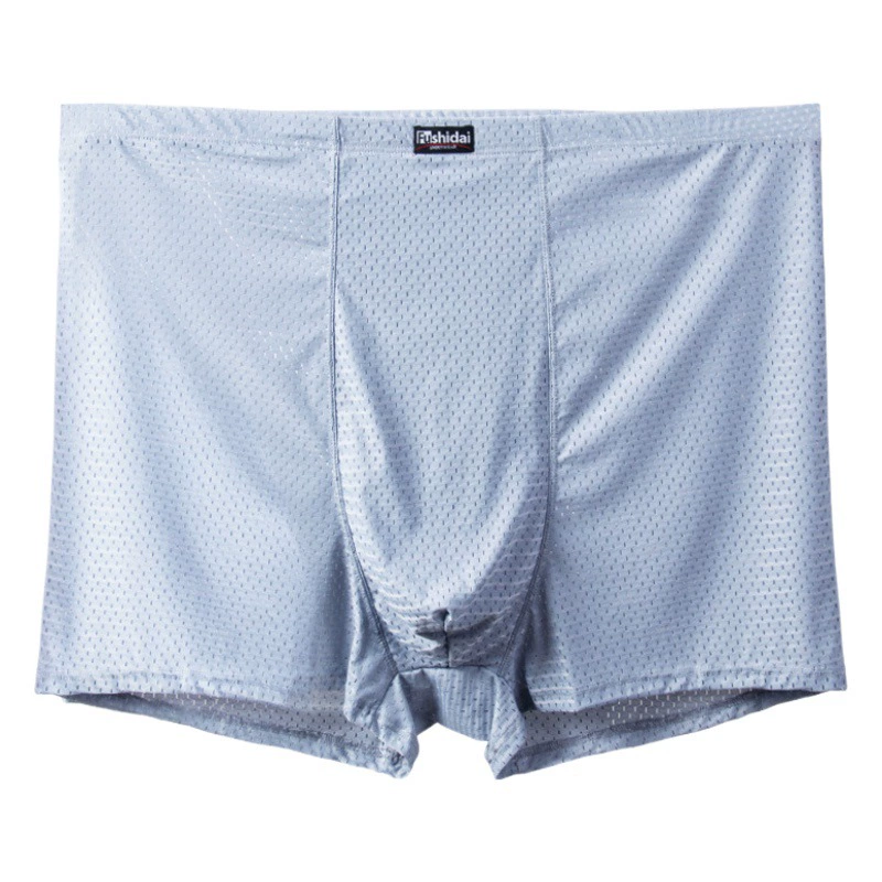 Сетчатое нижнее белье из ледяного шелка, мужское нижнее белье-боксеры больших размеров, большой толстый мужчина, толстый нейлон, большое дышащее Лето 400 кг