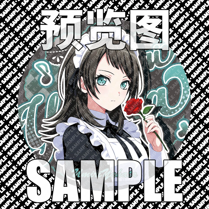 Значок-пин (BanG Dream) Ave Mujica 58 мм, жесть, голографическое покрытие
