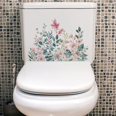 旅康MT23050群花錦簇馬桶貼紙浴室自粘復古花卉牆貼畫馬桶裝飾貼