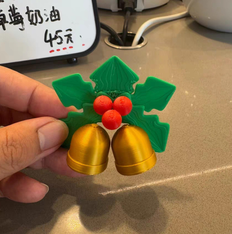 跨境爆款3D打印圣诞系列摆件圣诞树铃铛圣诞帽迷玩具模型手办|undefined