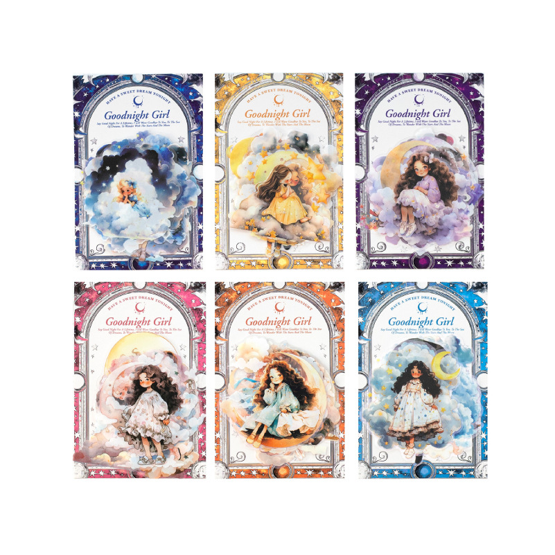 Paquete de pegatinas de PET de personajes de Yanji Yunduo