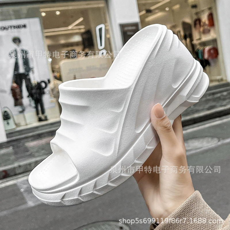 Трансграничная Летняя женская наклон с сандалиями на толстой подошве для внешней торговли, Уличная Повседневная обувь, ленивая обувь