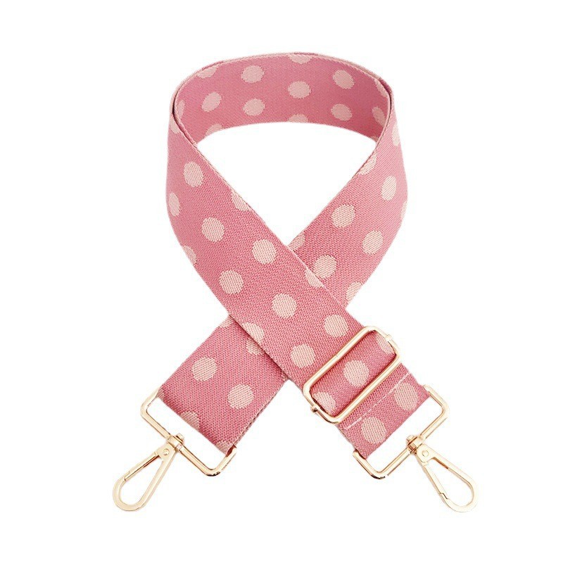 112g Weight Sling Strap Type Bag Strap/Shoulder Strap Bags Type Casual Occasion Polyester cotton Material Polka Dots Pattern Women'S Gender Fashion Style New Color Polka Dot Wide Shoulder Strap Adjustable One-shoulder Crossboby Bag Accessories Long Strap Burden Reduction Replacement Purse Chain 1