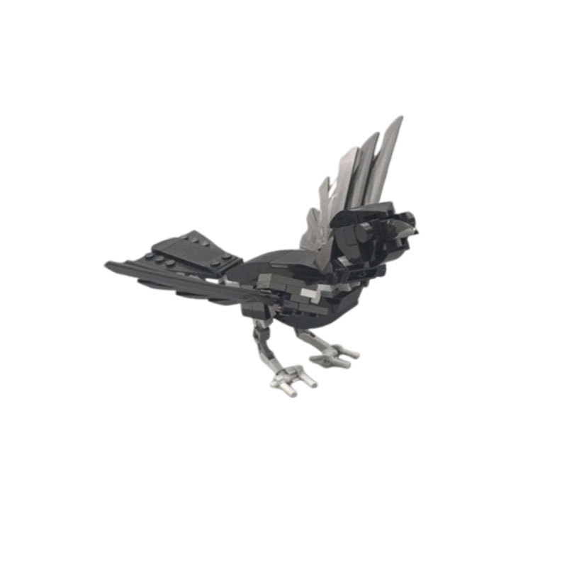 Building Block Crow Model Educational Diy Construction Toy Set_voghion.com
