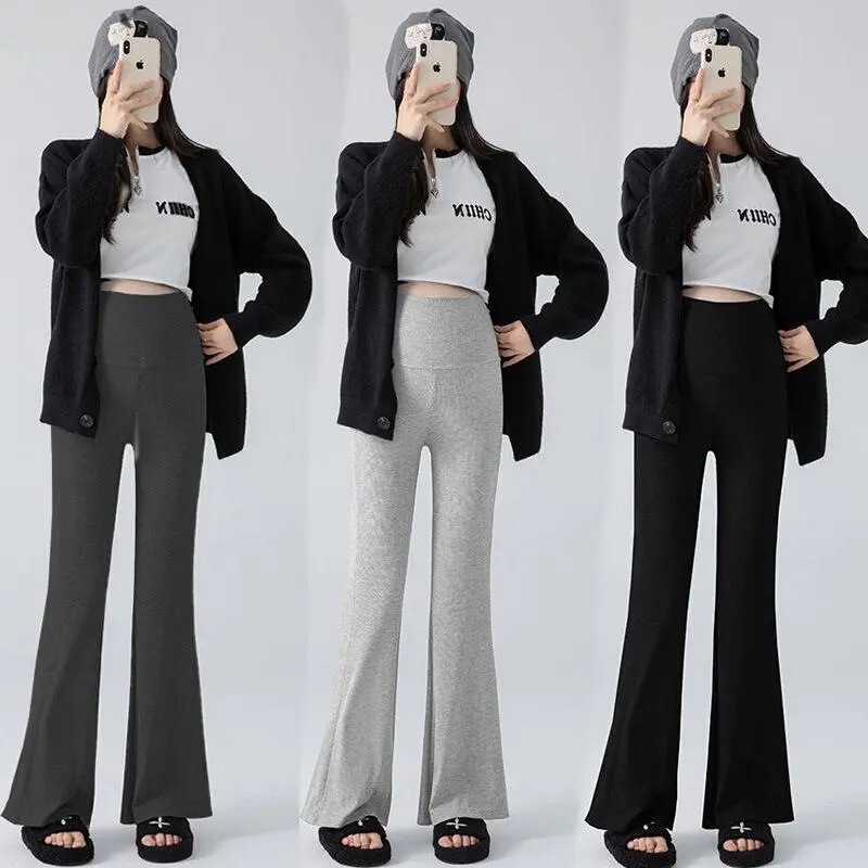 New Maternity Flared Pants for Spring and Autumn, Loose Fit That Doesn'T Squeeze the Belly, Slimming Trendy Mommy Style, Versatile for Outdoor Wear, Fall and Winter Flared Pants New Maternity Flared Pants for Spring and Autumn, Loose Fit That Doesn'T Squeeze the Belly, Slimming Trendy Mommy Style, Versatile for Outdoor Wear, Fall and Winter Flared Pants