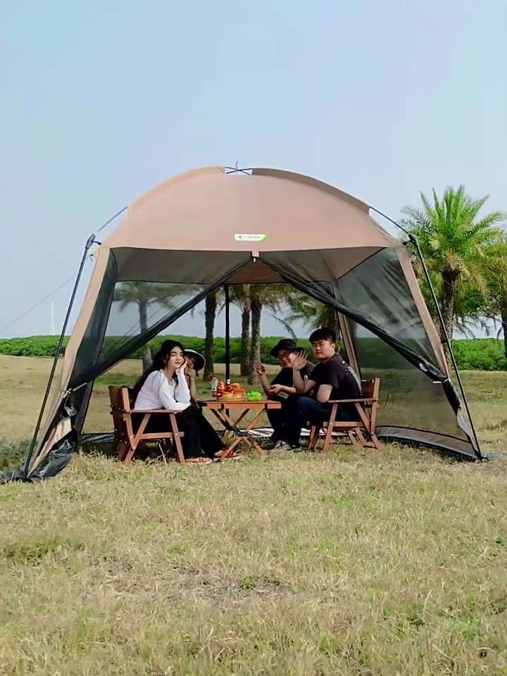 Canopy Two-In-One Sunshade Outdoor Canopy Tent Camping Rainproof Sun Protection Mosquito Net Anti-Mosquito Portable Pergola