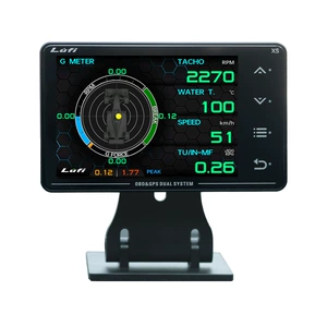 Cross-border hot sale three-generation LUFI XS car modified multi-function LCD meter OBD2 turbine speed meter
