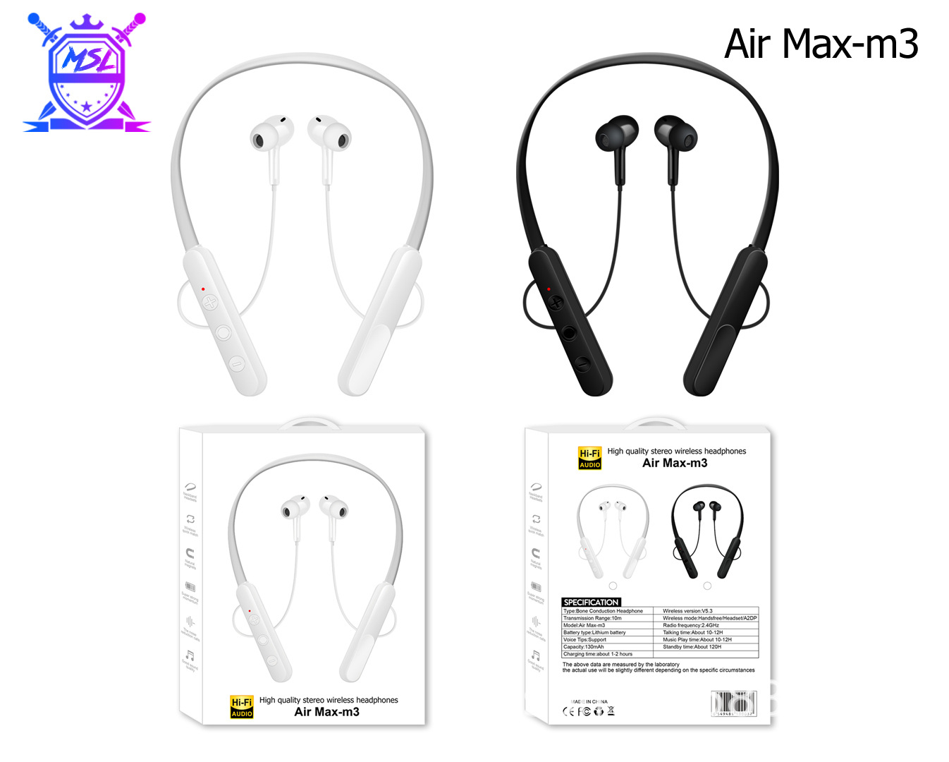 Cross-border Popular Private Model Wireless Bluetooth Headset Hanging Neck Sports Magnetic Large Power Digital Display Subwoofer Can Be Inserted into the Card