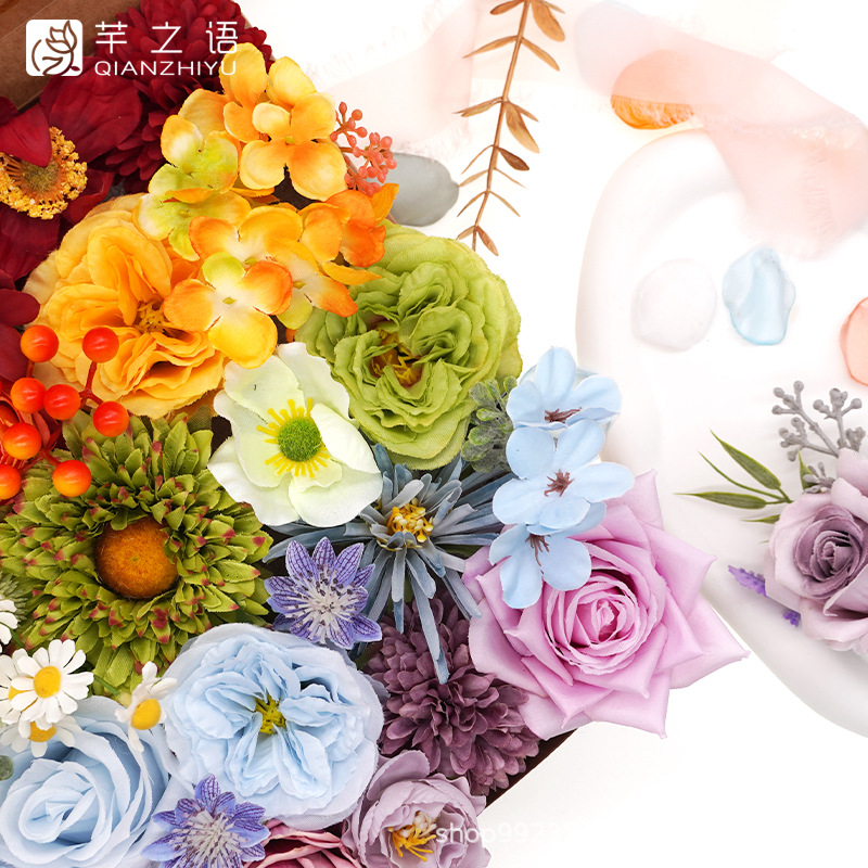 亞馬遜熱賣網(wǎng)紅同款彩虹浪漫婚禮訂婚儀式用品新娘伴娘手捧禮物