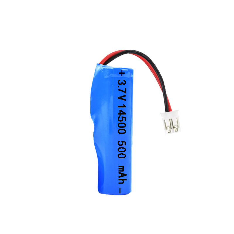 14500 500mah+ 보호 보드 PH2.0 빨간색과 검정색 순서