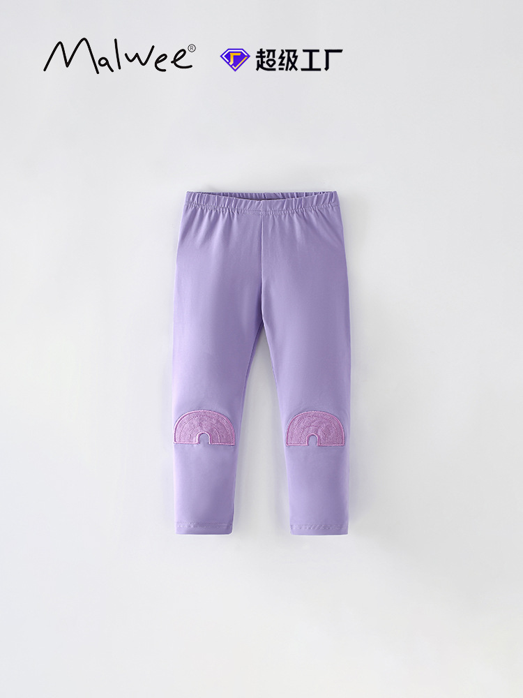 Pantalones de niñas malwee transfronterizos otoño y invierno nuevos pantalones de cintura elástica para niños europeos y medianos lindos leggings para niñas image 1