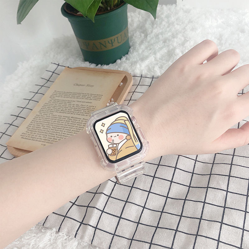 Smart Watch Women's Bluetooth Call Glacier Transparent Limited Huaqiangbei S7 Suitable for Android Smartphones