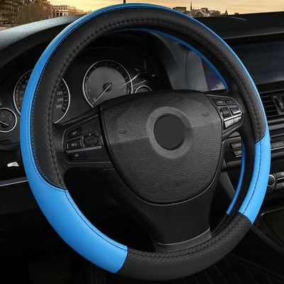 Wholesale HY embossed Plaid Steering wheel cover