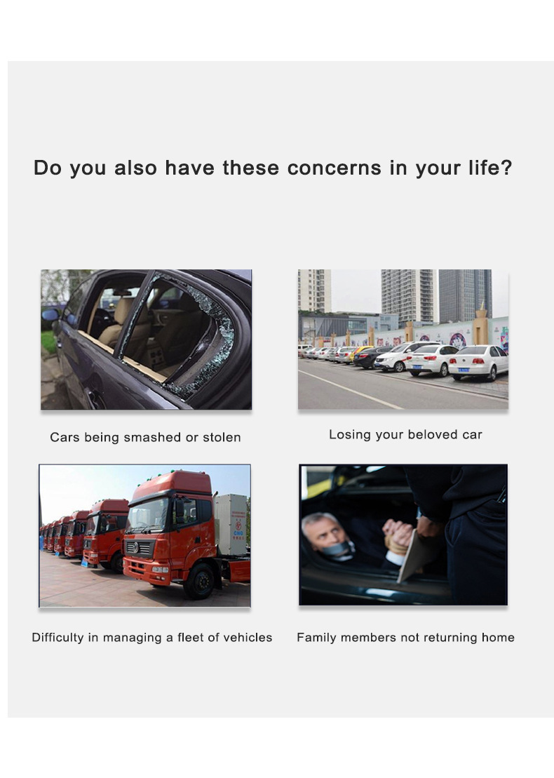 Tk918 2g Gps Locator Car Alarm Car Tracker 2W Mah Electric