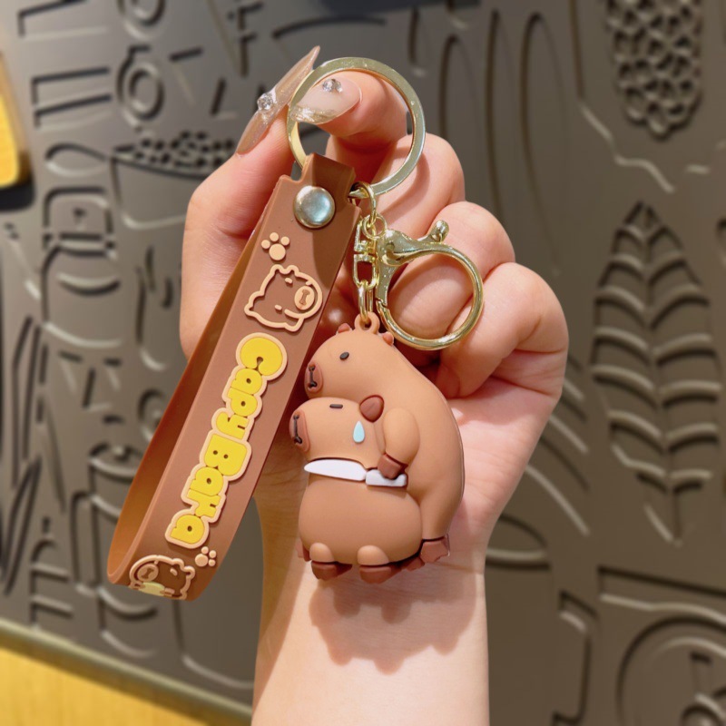 新しいカピバラシリーズ人形キーホルダーペンダントクリエイティブカピバラキーチェーンカップルバッグペンダント卸売|undefined