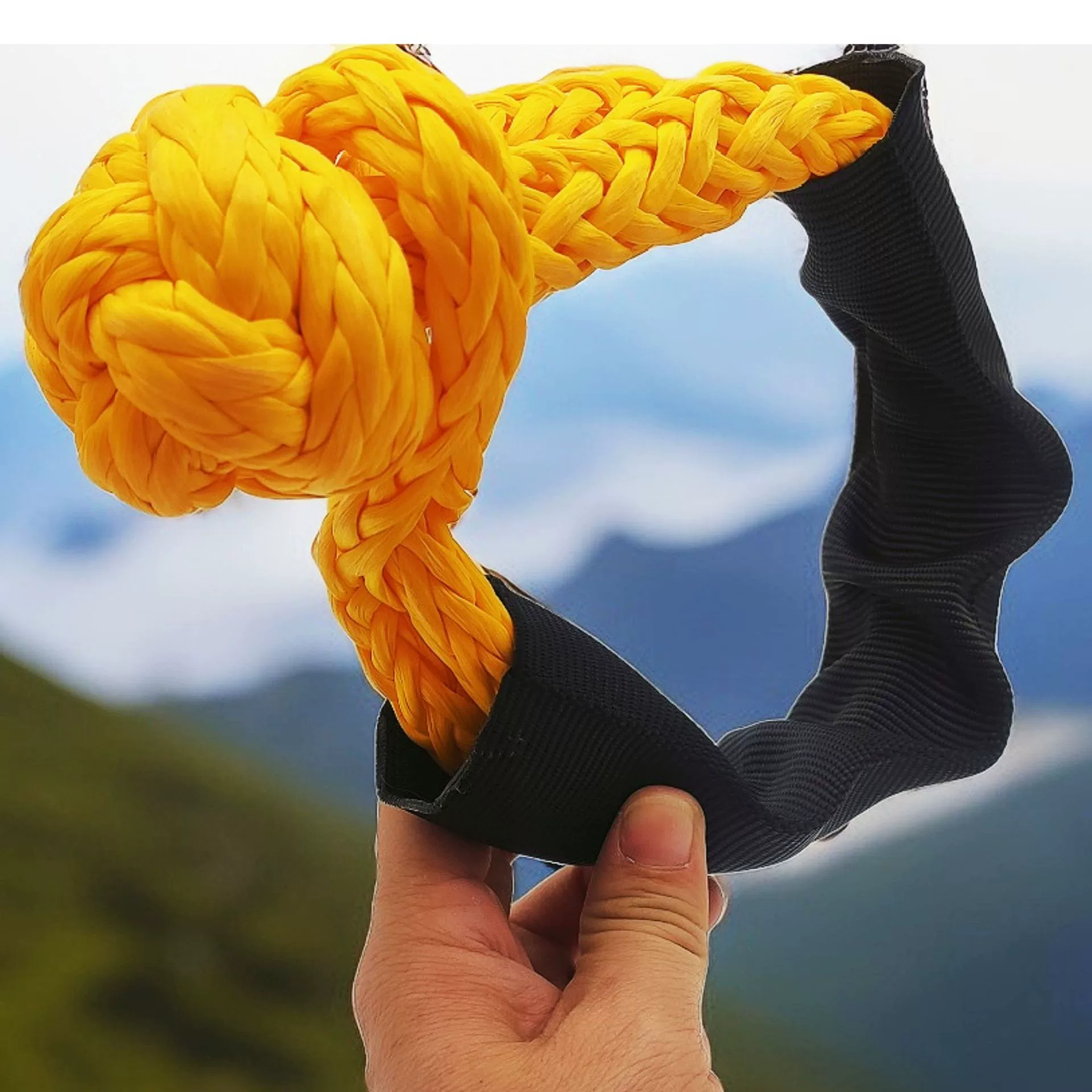 Трансграничный многоцветный ультра-полимерный мягкий разгрузочный канат 15 тонн прицепной рубашки выгрузки может заменить крючок прицепа из углеродистой стали