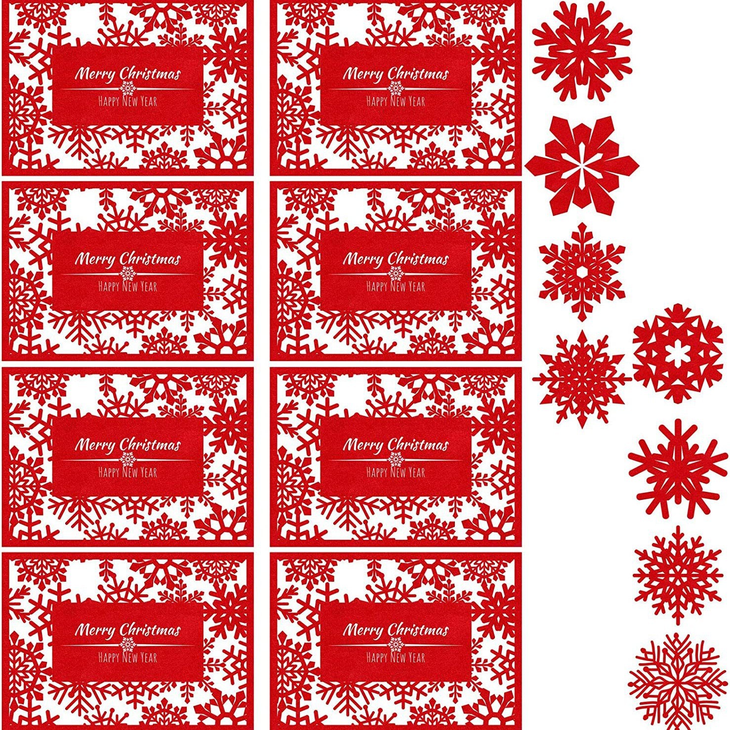 El suministro transfronterizo de fieltro Navidad placemat posavasos hotel restaurante familia disponible placemat Halloween fieltro placemat