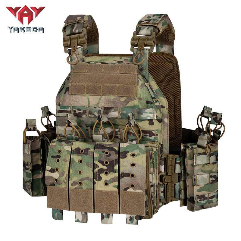 Yakoda Quick Release Tactical Vest Outdoor CS Protective Equipment 6094 Combat Tactical Vest Camouflage