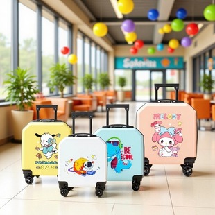 New 18inch Kidsren's Luggage, Printable Logo Patterns, Gift Trolley Case, Multiple Colors Available, Kidsren's Travel Case
